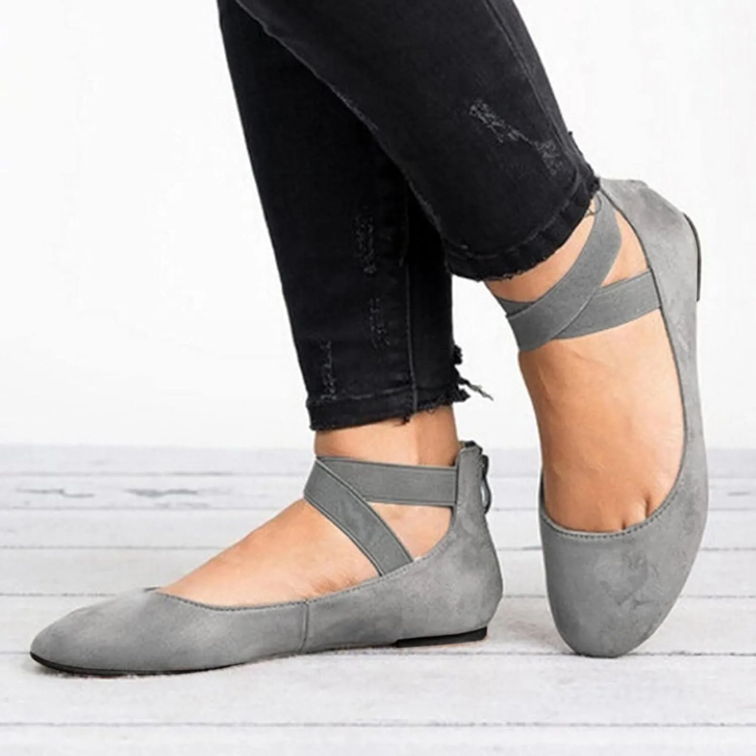 Aniywn Women's Slip On Walking Loafers Ballet Shoes Mesh Shoes Tennis Casual Flat Knit Comfort Work Athletic Shoes