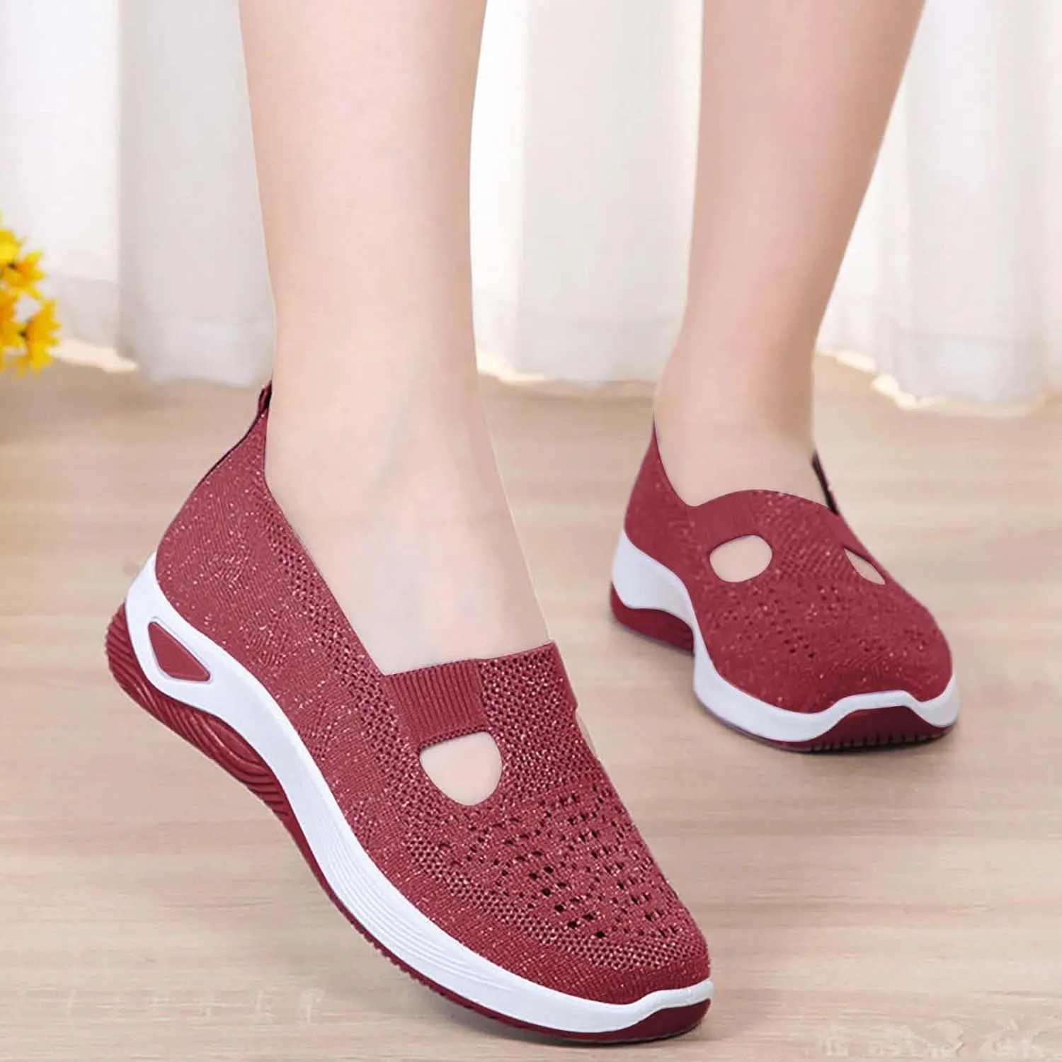 Orthopedic Shoes for Women Woven Orthopedic Mens Running Shoes High Top Men's Shoes Casual White Platform Sneakers Slip On Tennis Shoe Cross Trainer Shoe