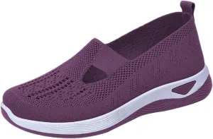 Women's Woven Orthopedic Breathable Soft Shoes Womens Running Shoes Wide Feet Casual Slip On Shoes Platform Sneakers Platform Tennis Shoe Casual Loafers